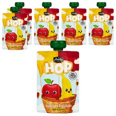 아넬라 HOP 과일 퓨레, 100g, 6개, 혼합맛(사과/바나나)