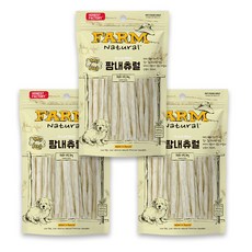 FARM 강아지 크런치앤츄이 스틱껌 간식, 우유맛, 80g, 3개 우유맛, 3개