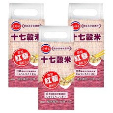 三好米 十七穀米，添加紅藜新配方，日本最新流行養身穀米, 1.2kg, 6包