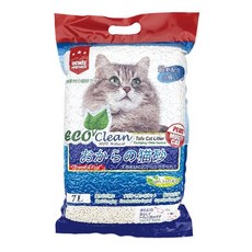 ECO Clean 豆腐貓砂, 天然豆渣多倍纖維, 快速吸收, 吸水力強, 7L, 原味清香, 原味, 1袋