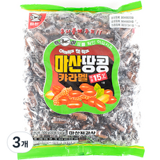 마산제과 마산 땅콩 카라멜, 3개, 500g