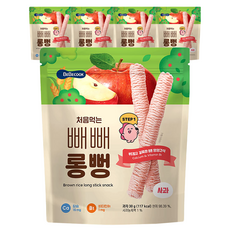 베베쿡 처음먹는 빼빼롱뻥, 사과, 30g, 5개