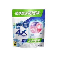 白蘭 4X極淨酵素抗病毒洗衣球 室內晾曬 補充包, 30顆, 1袋