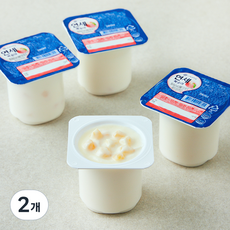 연세유업 연세 요거트 복숭아, 80g, 4개입, 2개 320g, 2개