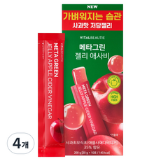 바이탈뷰티 메타그린 젤리 애사비 10p, 4개, 200g