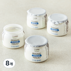 상하목장 유기농 그릭요거트 무가당 플레인, 80g, 1개입, 8개 80g, 1개입, 8개