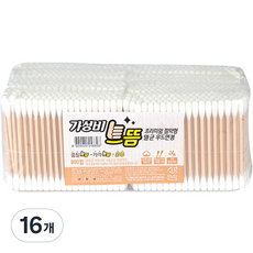 가성비 으뜸 프리미엄 절약형 멸균 우드 면봉, 100개입, 16개