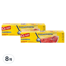 GLAD 佳能 Flex&Seal延展性冷藏夾鏈袋, 8個