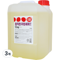 식자재왕 정직한 주방세제 센스, 13kg, 3개
