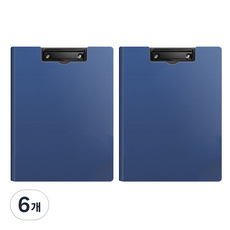 동아피엠에스 심플 커버 클립보드 A4 31.5 x 24 cm, 네이비, 6개