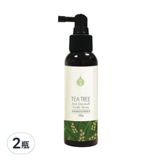 SOAPBERRY 古寶無患子 茶樹頭皮抗屑養護液, 不悶熱配方 蓬鬆清爽, 含Climbazole成分, 薄荷葉溫和涼感, 茶樹精華控油, 100g, 2瓶