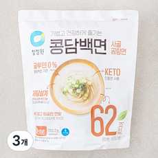 청정원 콩담백면 사골곰탕면 4인분, 703.2g, 3개