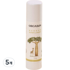 오가본 씨앗품은 촉촉 립밤, 5개, 5.4g