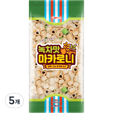 청우 녹차맛 마카로니, 155g, 5개