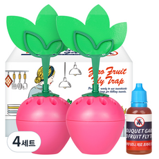 부케가르니 제로 초파리 트랩 세트, 20ml, 4세트