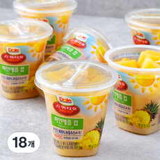 Dole 후룻컵 스위티오 파인애플컵, 198g, 18개