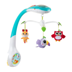 Chicco 魔法森林動物旋轉音樂鈴, 嬰兒床鈴/小夜燈/音樂鈴, 1個