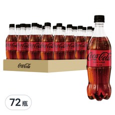 Coca-Cola 可口可樂 Zero, 無糖無熱量，暢快少負擔, 600ml, 72瓶