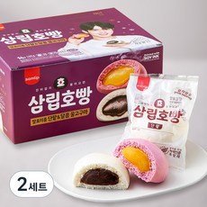 삼립 호빵 발효미종 단팥 92g x 7p + 달콤 꿀 고구마 92g x 7p 세트, 2세트