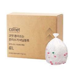 comet 抽取式分類回收縫接塑膠袋, 60L, 100個