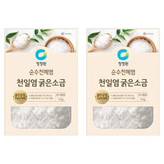 청정원 굵은소금, 1kg, 2개