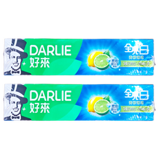 DARLIE 好來 全亮白青檸薄荷牙膏, 清新口氣 亮白牙齒, 140g, 2條