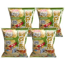 華元 波的多洋芋片 薄片蚵仔煎, 34g, 4包