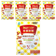 船井生醫 burner食事對策膠囊PLUS, 高卡路里澱粉控制, 日本研發監製, 28顆, 9.24g, 5盒