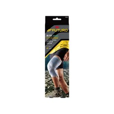 3M FUTURO 護多樂 全方位高支撐護膝 L 尺寸 護膝, L 小腿圍40.6~45.7cm 大腿圍47~52.1cm, 1個, 簡約灰