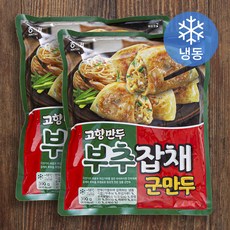 고향 부추잡채 군만두 (냉동), 390g, 2개입
