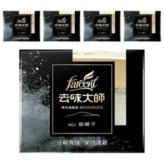 去味大師 汽車消臭易 銀離子, 120g, 5盒