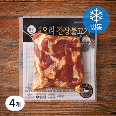 올반 바짝오리 간장불고기 (냉동), 200g, 4개