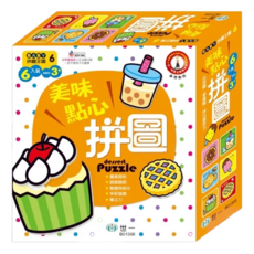 世一 BABY拼圖王國 美味點心 拼圖 6入 3歲以上, 1盒