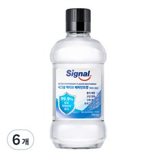 Signal 액티브 페퍼민트향 구강청결제, 770ml, 6개