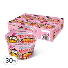 삼양 큰컵 까르보 불닭볶음면 트레이 105g, 30개 - 까르미나