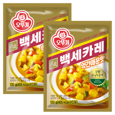 오뚜기 백세카레 약간매운맛, 100g, 2개