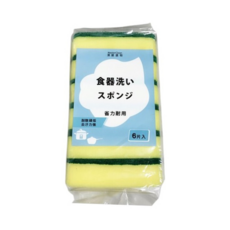 Master Clean 潔屋選物 多用途菜瓜布海綿 11 x 7 x 3cm, 6片, 1包