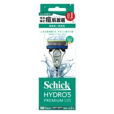 Schick 舒適牌 水次元5 Premium 敏感肌用 刮鬍刀刀把 Set, 含保濕凝膠,減少40%肌膚摩擦, 五刀片, 1組