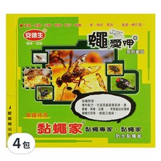 安德生 蠅愛呷 防水黏蠅紙，5片裝，果蠅特效, 5片, 4包