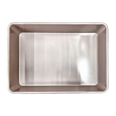 CHEFMADE 學廚 13吋不沾深款長方型烤盤, WK9041, 重型碳鋼, 34.5 x 24.7 x 6.2cm, 1個