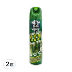 家家 香茅油 噴霧劑, 有效去除蚊子 蟑螂, 天然植物萃取精華油, 280ml, 2瓶