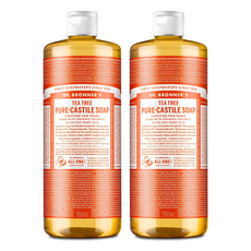 닥터브로너스 티트리 퓨어 캐스틸 솝, 2개, 950ml