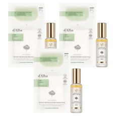 달바 화이트 트러플 퍼스트 아로마틱 스프레이 세럼 60ml + 더블 마스크팩 세트, 3개