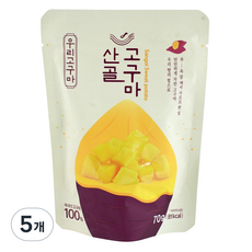 에코맘의산골이유식 산골고구마, 고구마맛, 70g, 5개