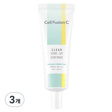 셀퓨전씨 클리어 톤업 선 베이스 SPF50+ PA++++, 40ml, 3개