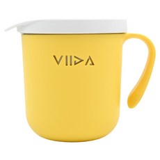 VIIDA Souffle 抗菌不鏽鋼杯 304L材質, 黃色, 1個, 330ml