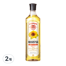 해표 해바라기유, 900ml, 2개