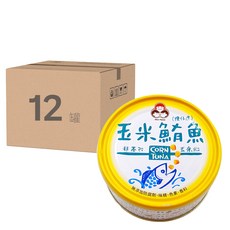 東和食品 HowMaMa 無添加玉米鮪魚罐頭, 150g, 12罐