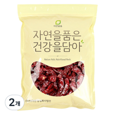 자연닮음 세척 매운맛 청양 건고추, 2개, 200g