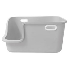Nice u 毛樂趣 可提開放式貓砂盆, PP塑料材質, 尺寸63 x 45.5 x 31 公分, 65 x 42.5 x 33cm, 灰色, 1個